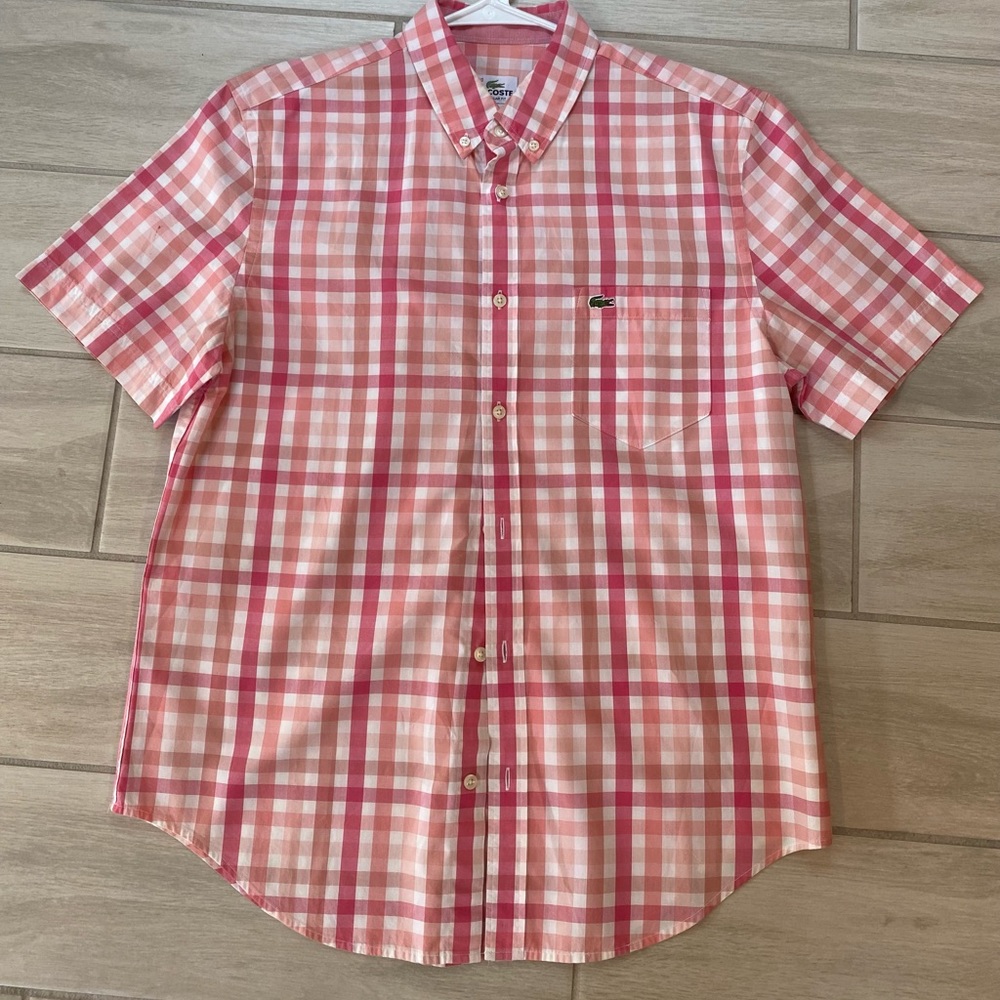 Lacoste Pink Short sleeved shirt